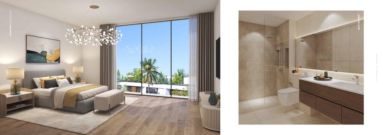 Beach cabanas at DAMAC Islands 2